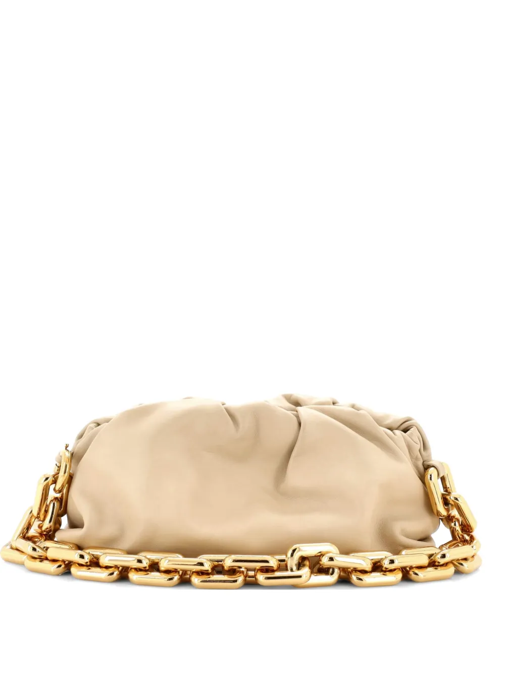 Bottega Veneta Pre-Owned The Chain Pouch Leather shoulder bag - Toni neutri