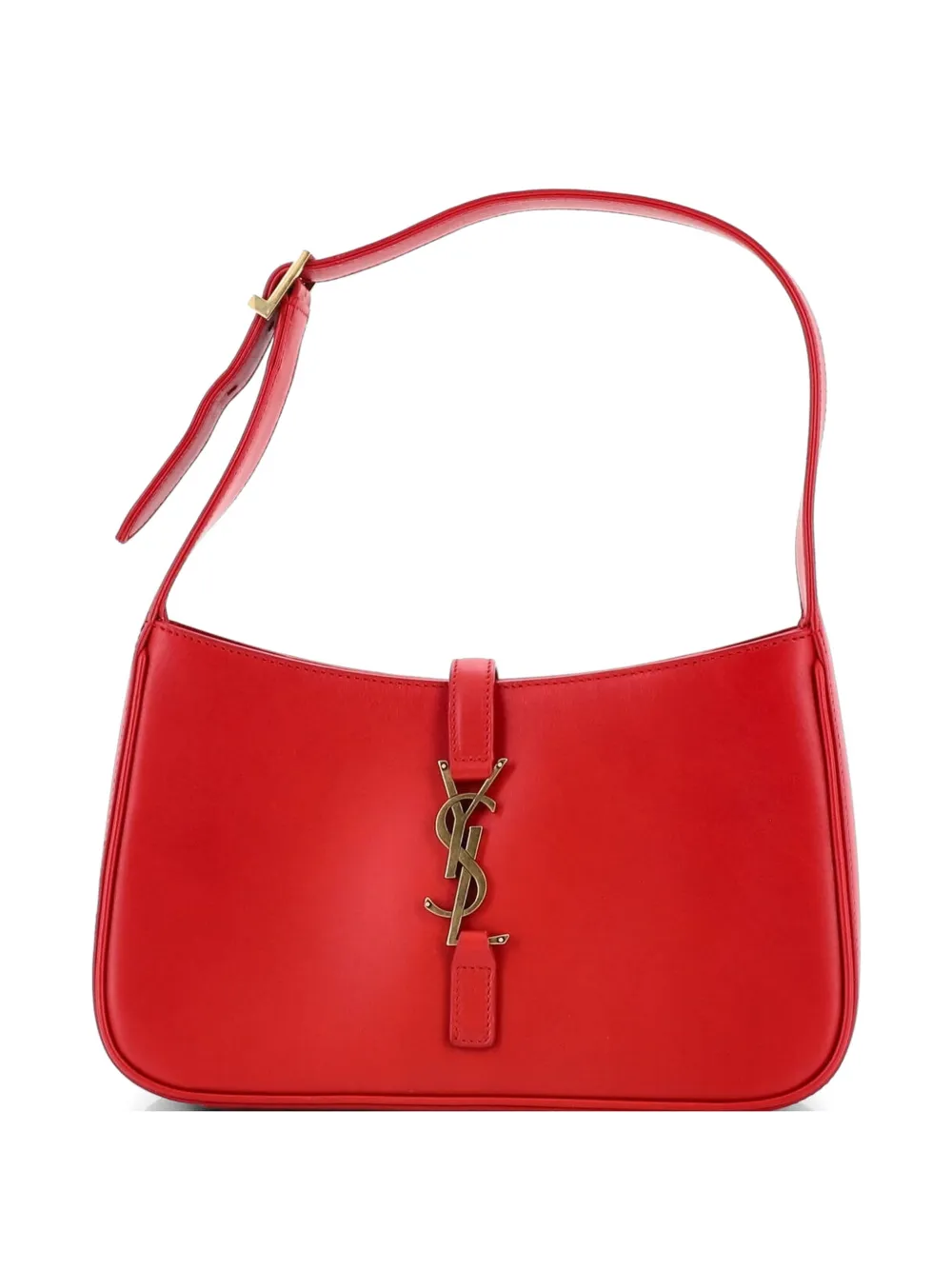 Saint Laurent Pre-Owned Le 5 a 7 Leather Small hobo bag - Rosso