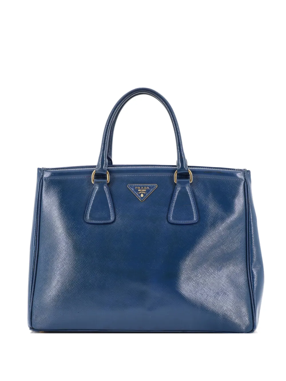 Prada Pre-Owned Parabole Vernice Saffiano Leather Medium tote bag - Blu