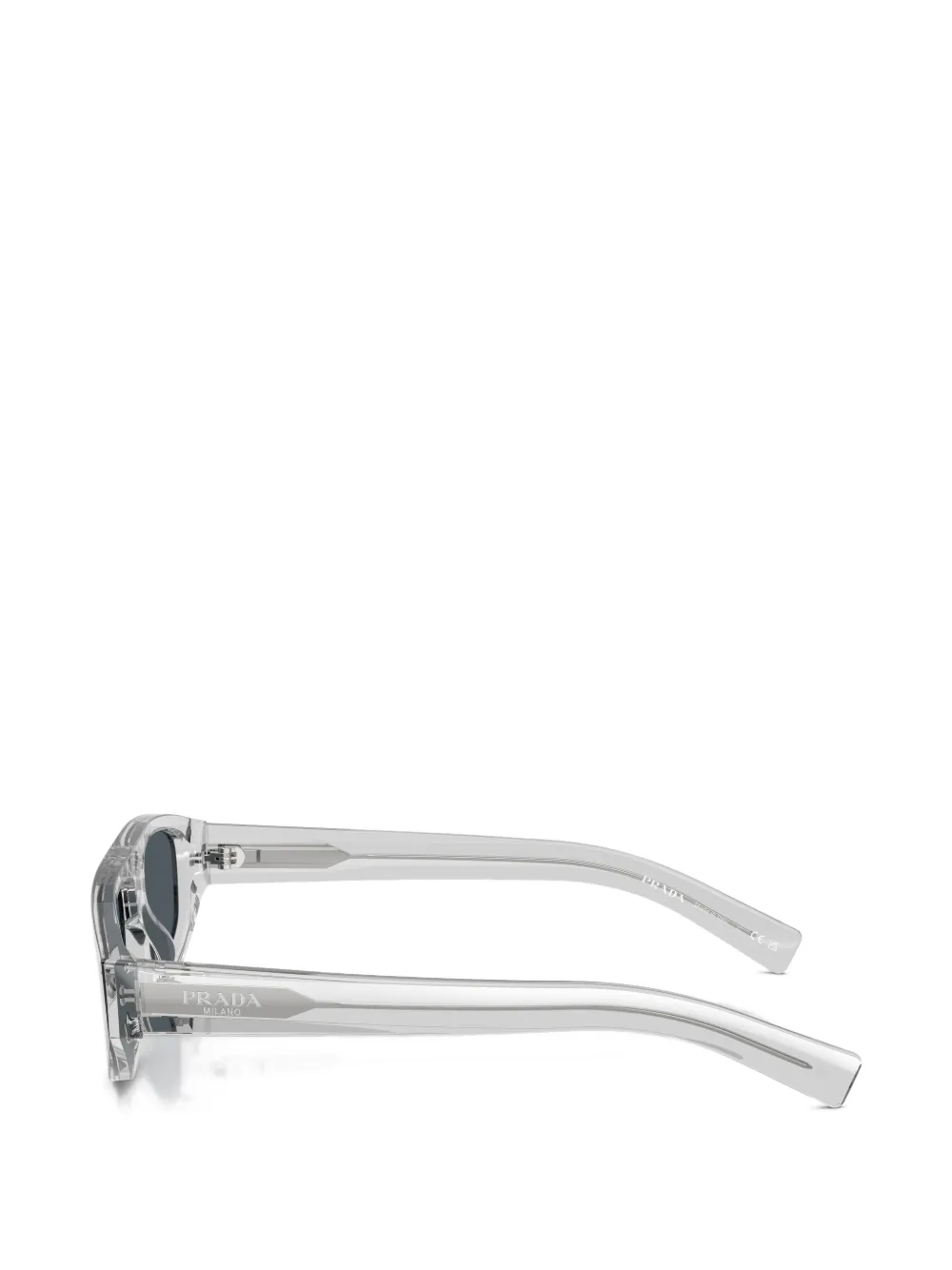 Prada Eyewear Zonnebril met rechthoekig montuur Grijs