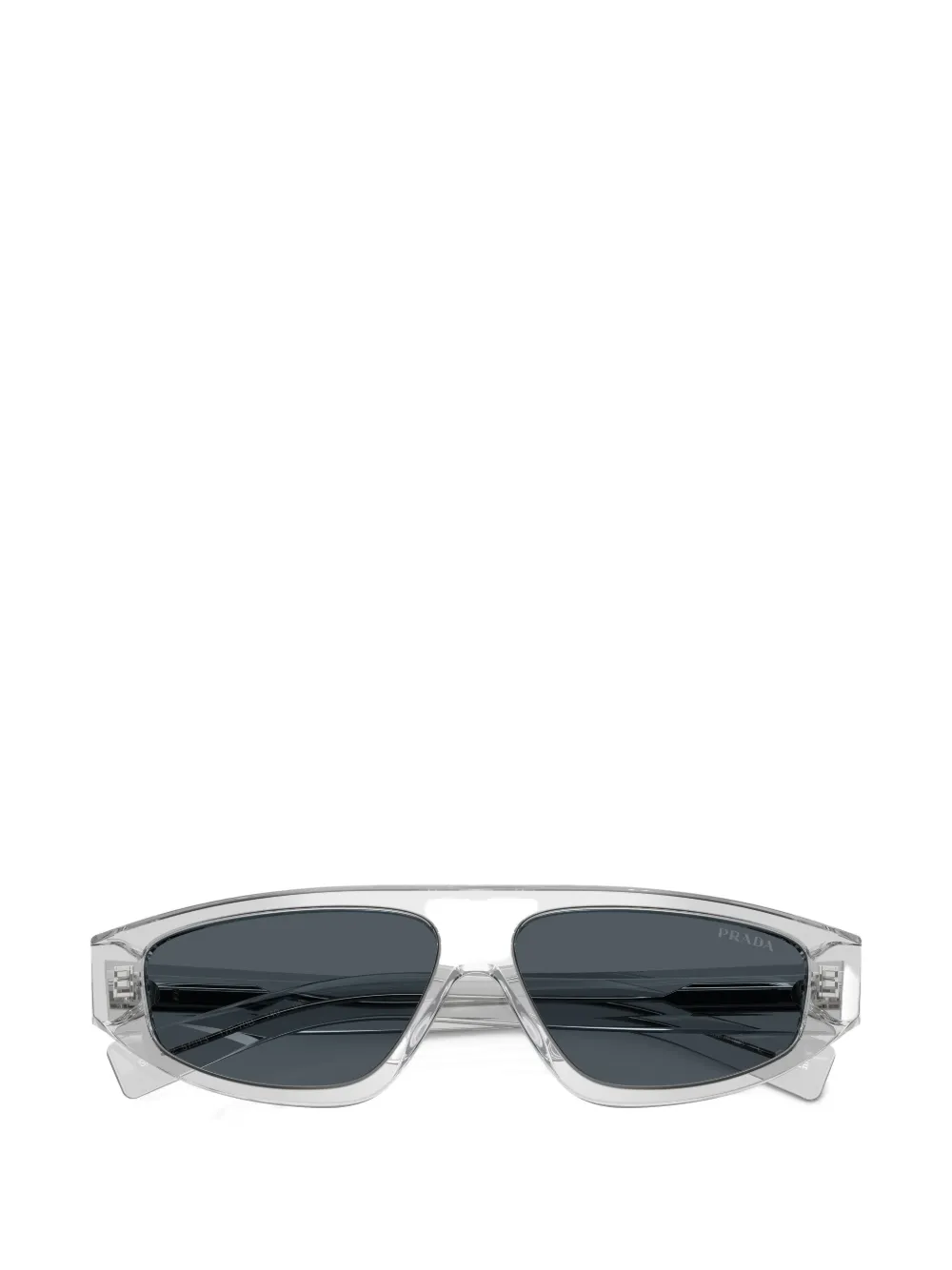 Prada Eyewear Zonnebril met rechthoekig montuur Grijs