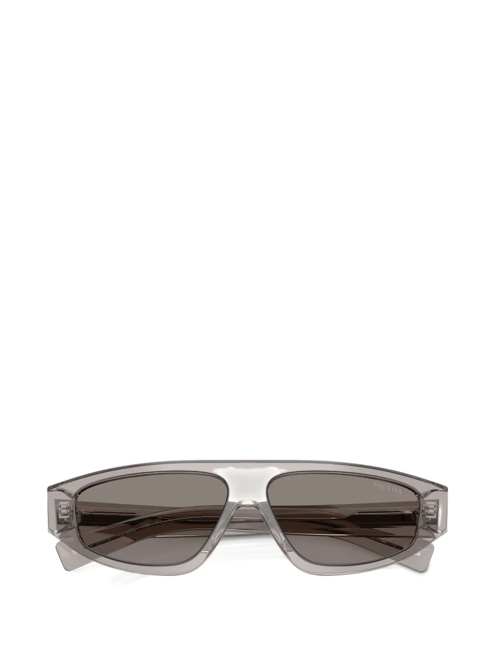 Prada Eyewear Zonnebril met geometrisch montuur Grijs
