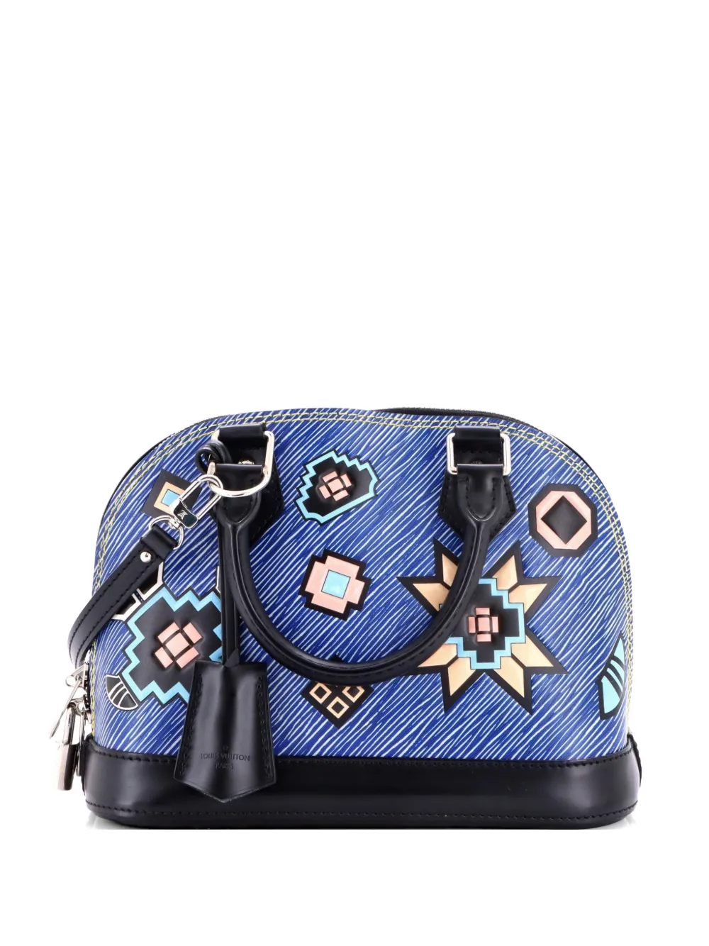 Louis Vuitton Pre-Owned Alma Handbag Limited Edition Azteque Epi Leather BB satchel - Blu