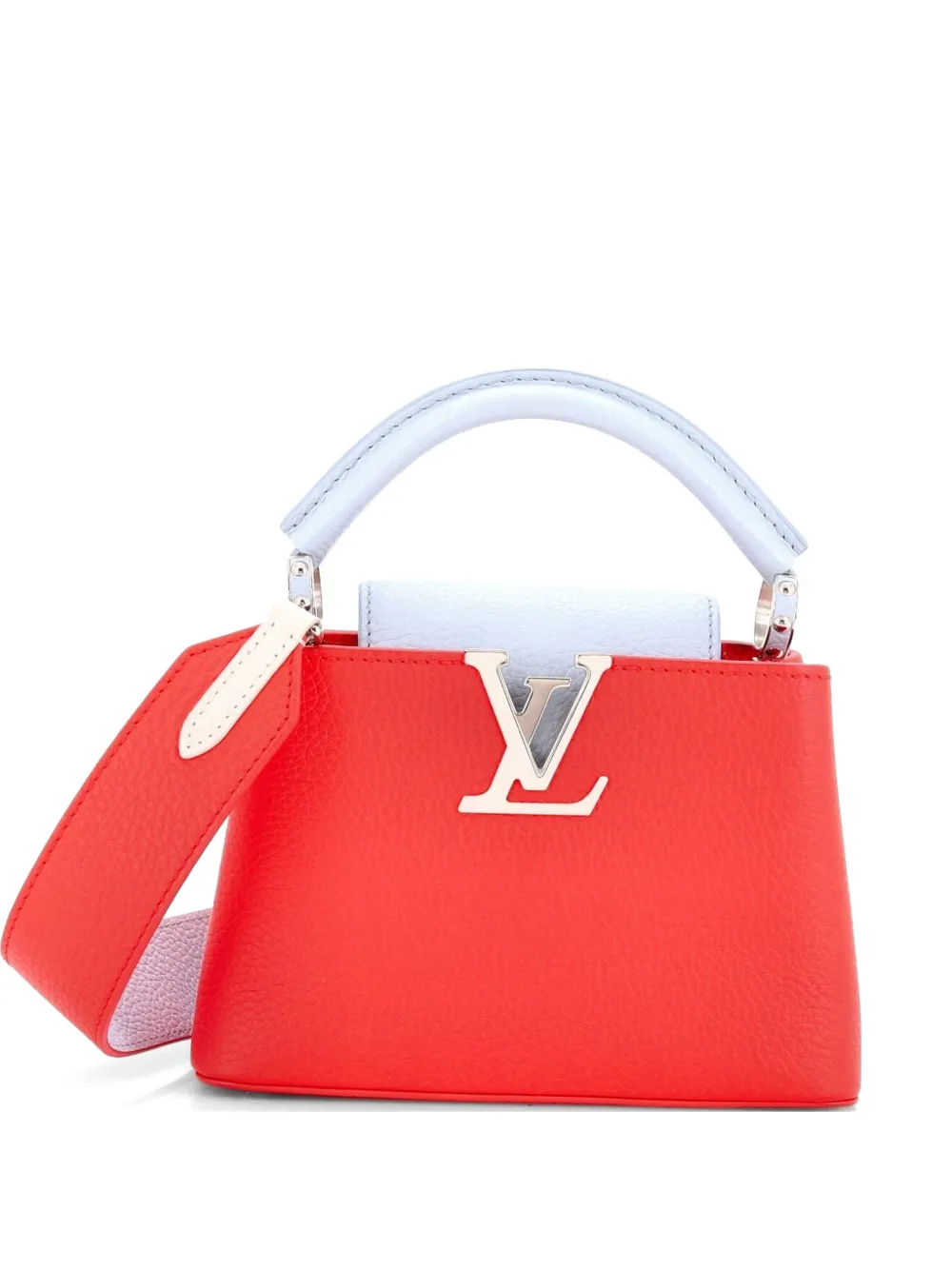 Louis Vuitton Pre-Owned Capucines Bag Leather Mini satchel - Blu