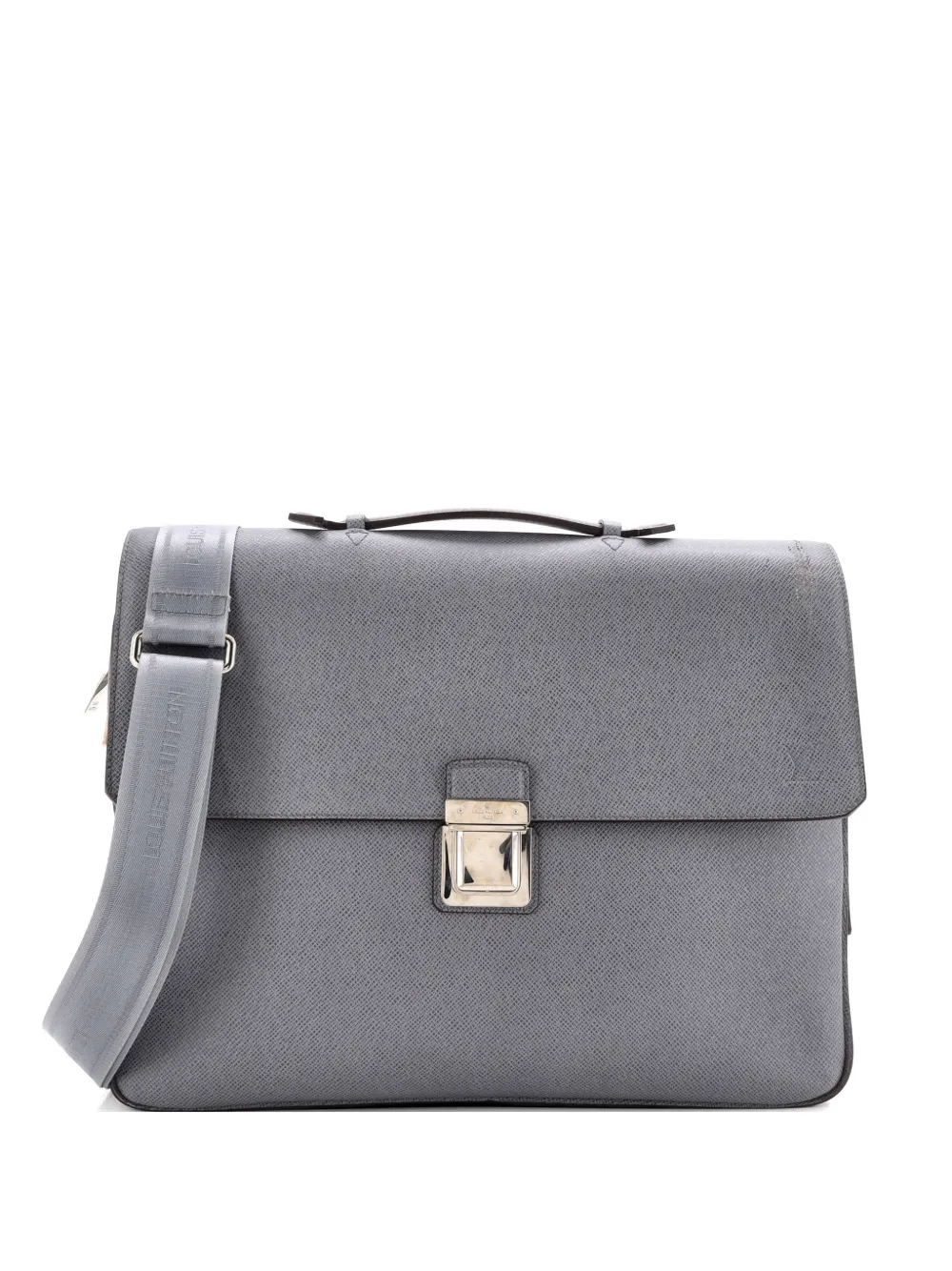 Louis Vuitton Pre-Owned Vassili Handbag Taiga Leather PM business bag - Grigio