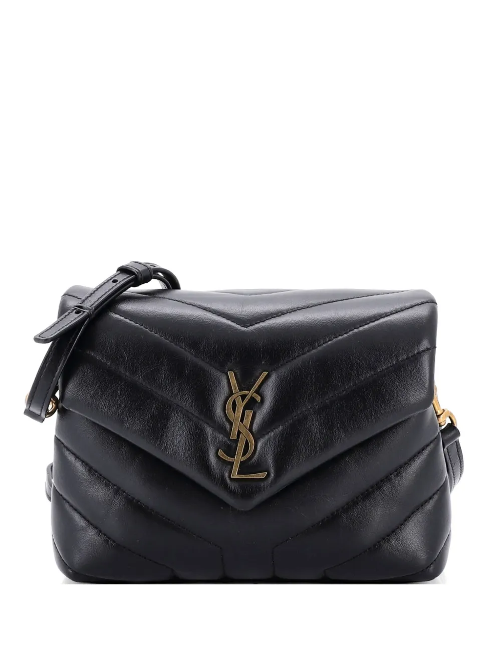 생로랑 Pre-Owned 루루 마틀라세 셰브런 레더 토이 숄더 백 1HM1FWZXGMVE8UB9