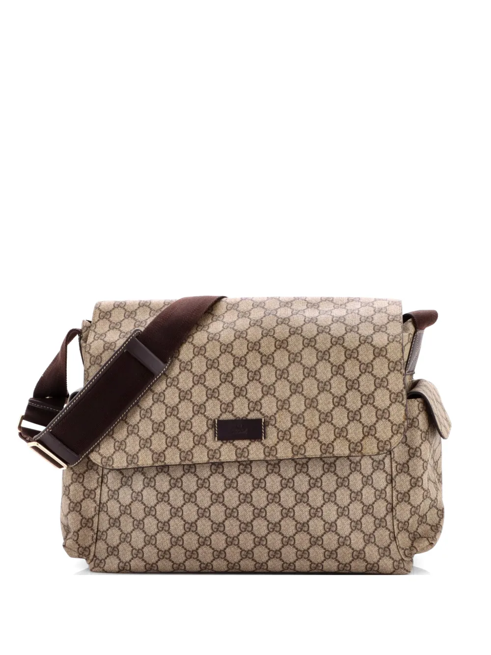Gucci Pre-Owned Diaper Bag GG Coated Canvas crossbody bag - Marrone