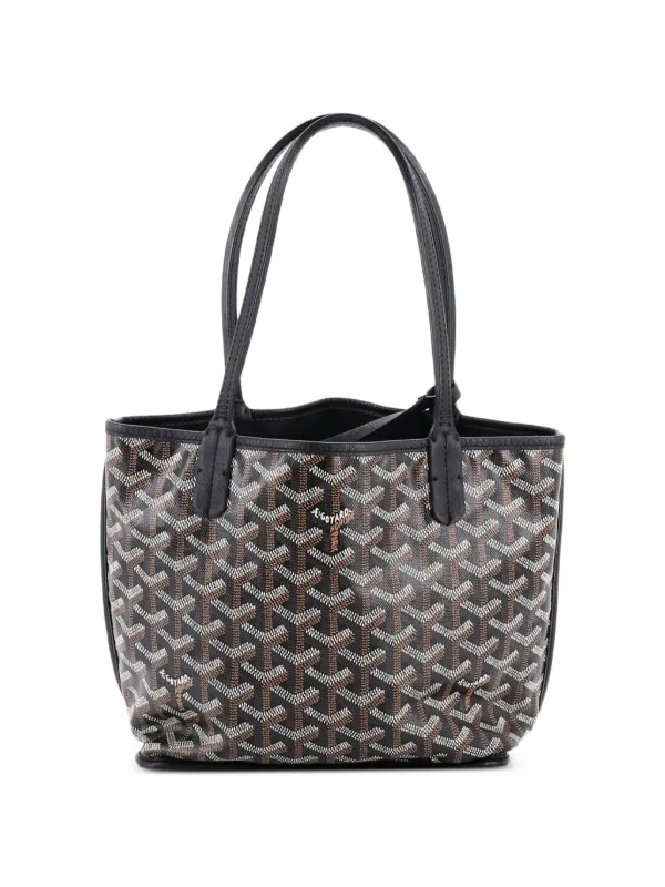 Goyard Pre-Owned Anjou Reversible Tote Coated Canvas Mini Satchel