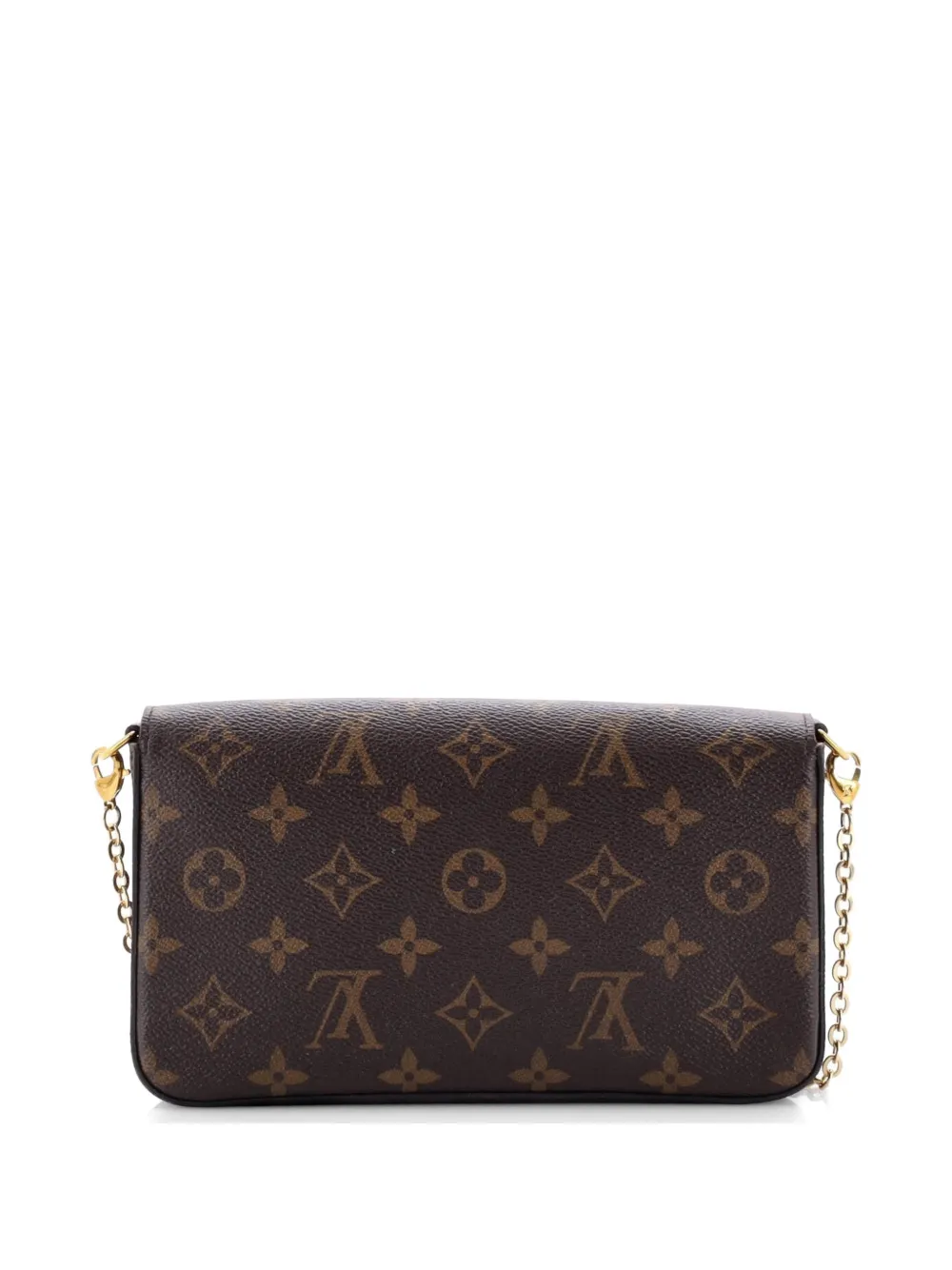 Louis Vuitton Pre-owned Felicie Pochette Monogram Canvas Crossbody Bag in Brown, view 2