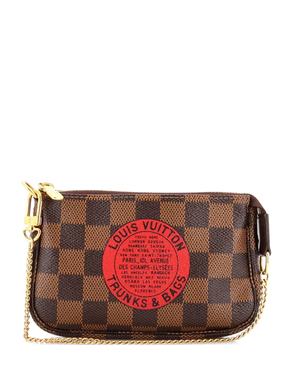 Louis Vuitton Pre-Owned Pochette Accessoires Limited Edition Damier Mini clutch bag - Marrone