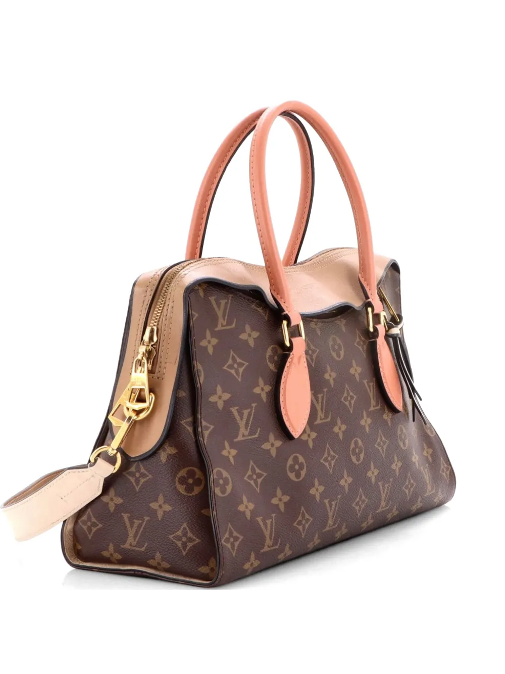 Louis Vuitton Pre-Owned Tuileries Handbag Monogram Canvas with Leather satchel - Marrone