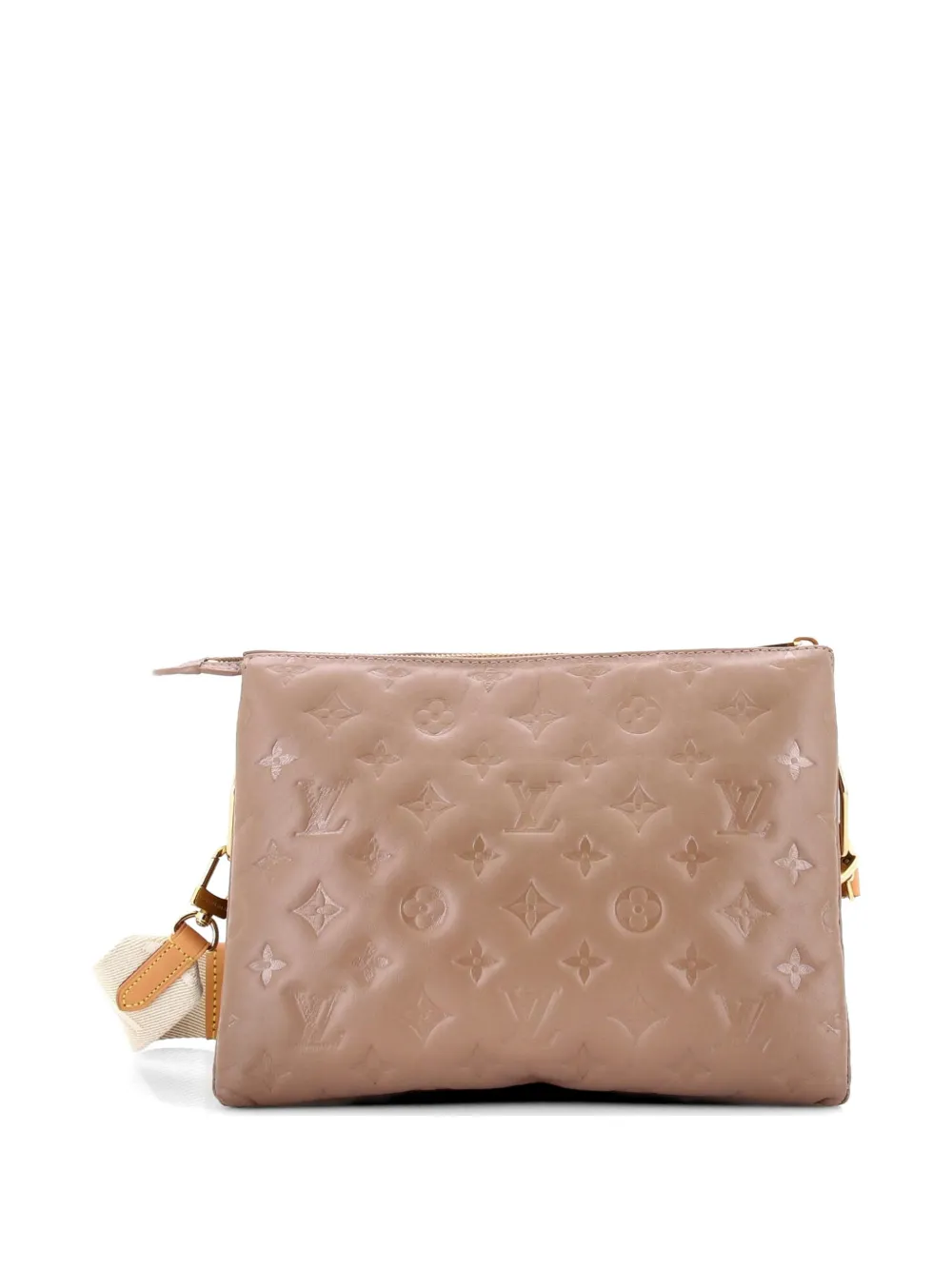 Louis Vuitton Pre-Owned Coussin Bag Monogram Embossed Lambskin PM crossbody bag - Nude