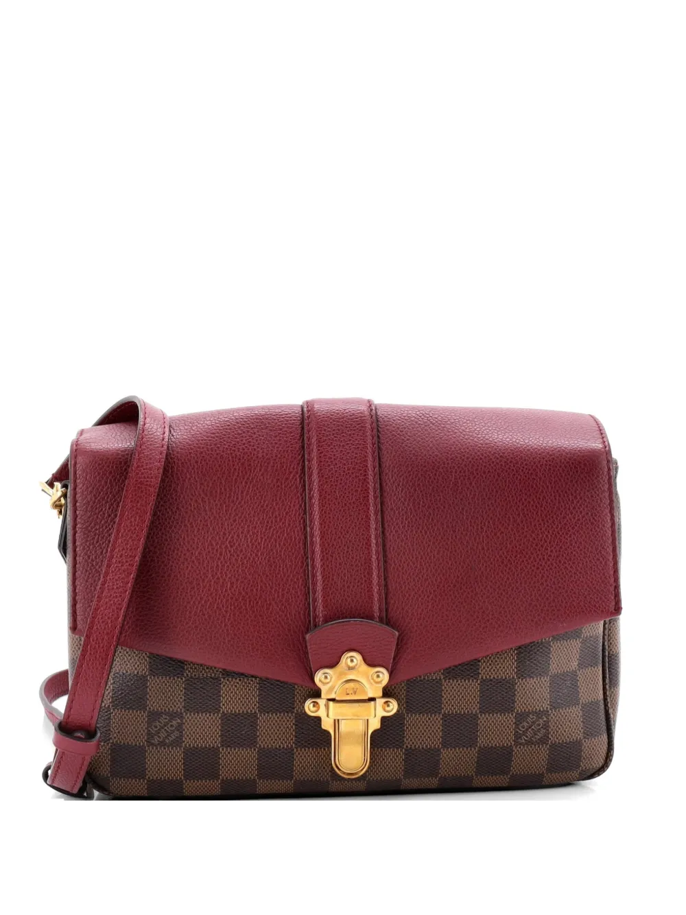 Louis Vuitton Pre-Owned Clapton Handbag Damier and Leather PM crossbody bag - Marrone