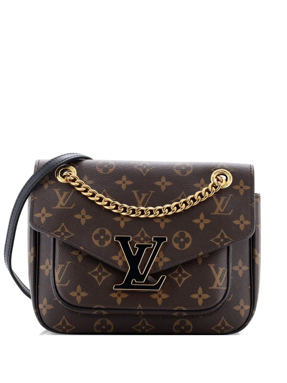 Louis Vuitton Pre-Owned Passy Handbag Monogram Canvas crossbody bag - Marrone