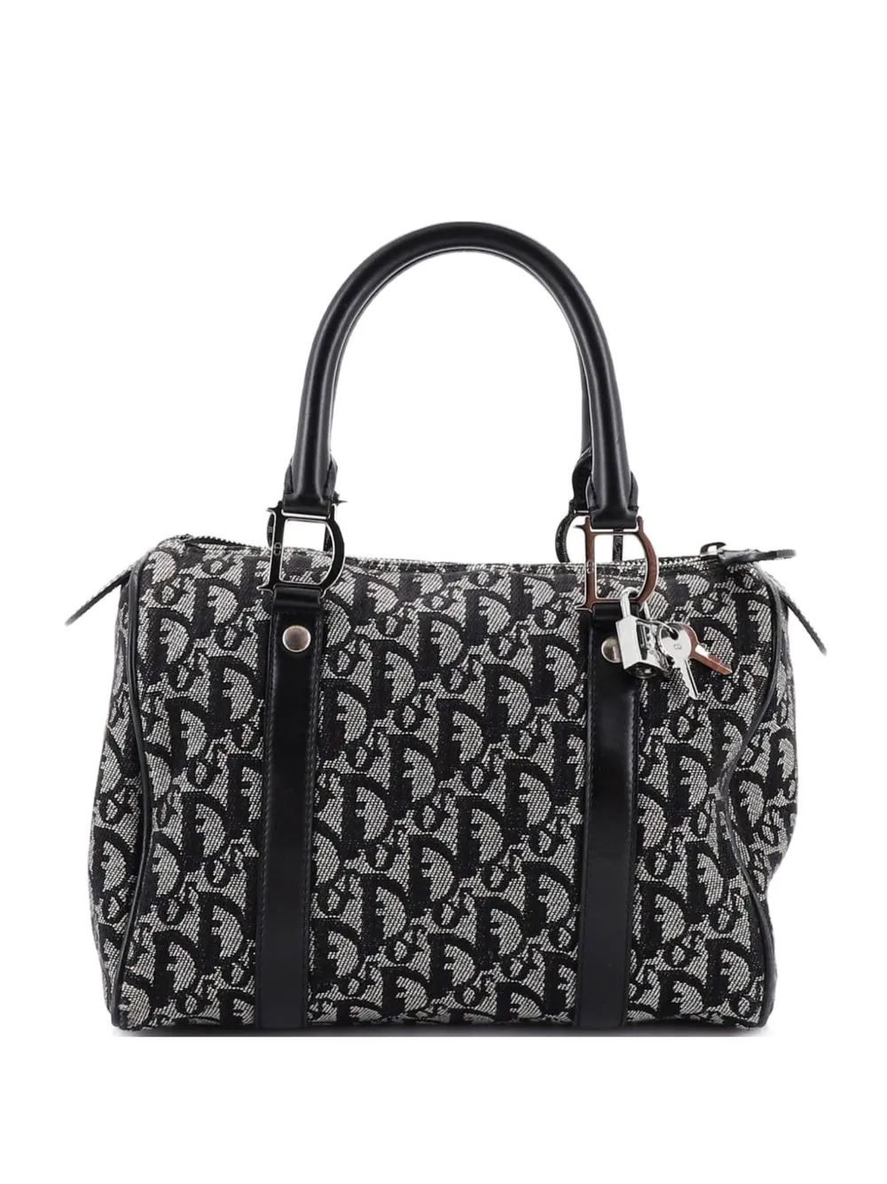 Christian Dior Pre-Owned Vintage Trotter Boston Bag Diorissimo Canvas Small satchel - Nero