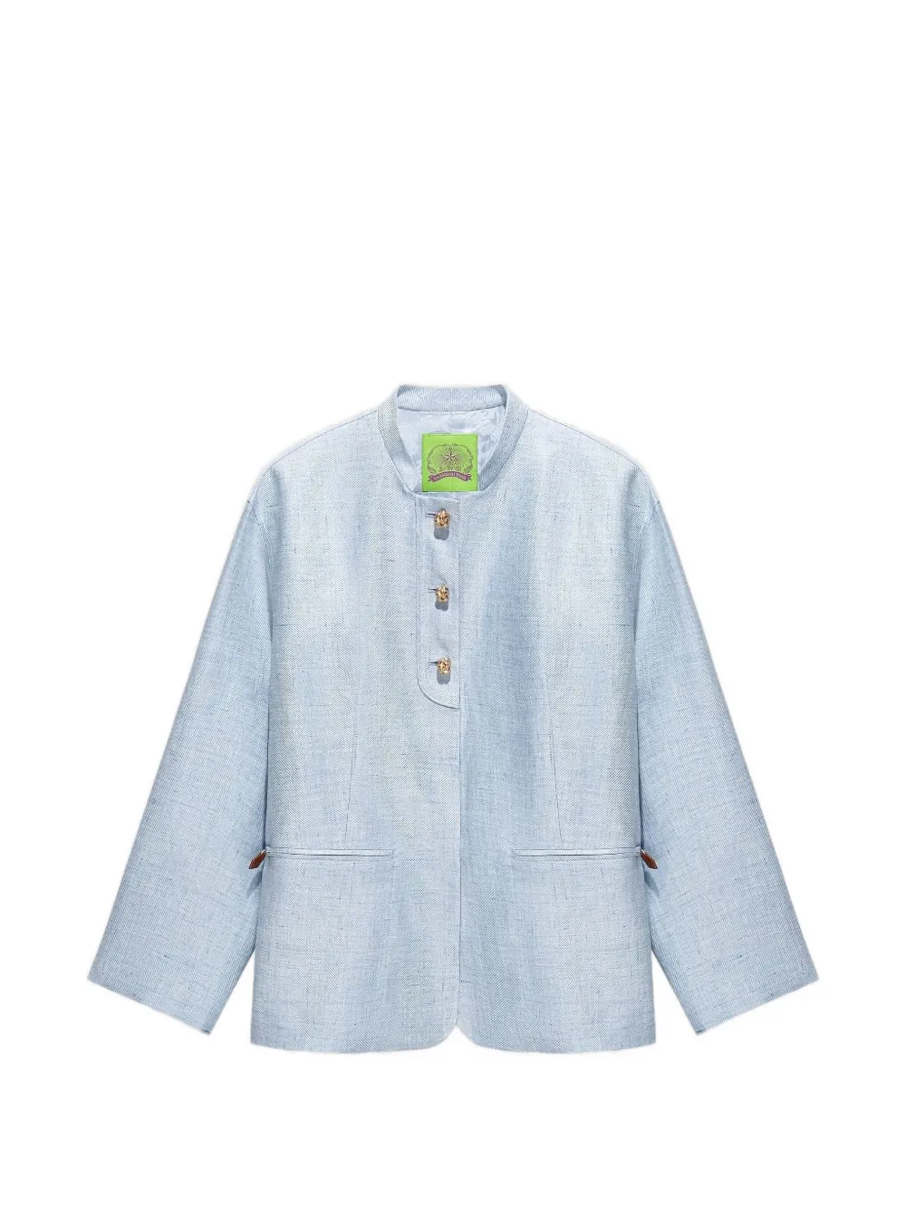 Shanghai Tang patch-pocket jacket - Blu