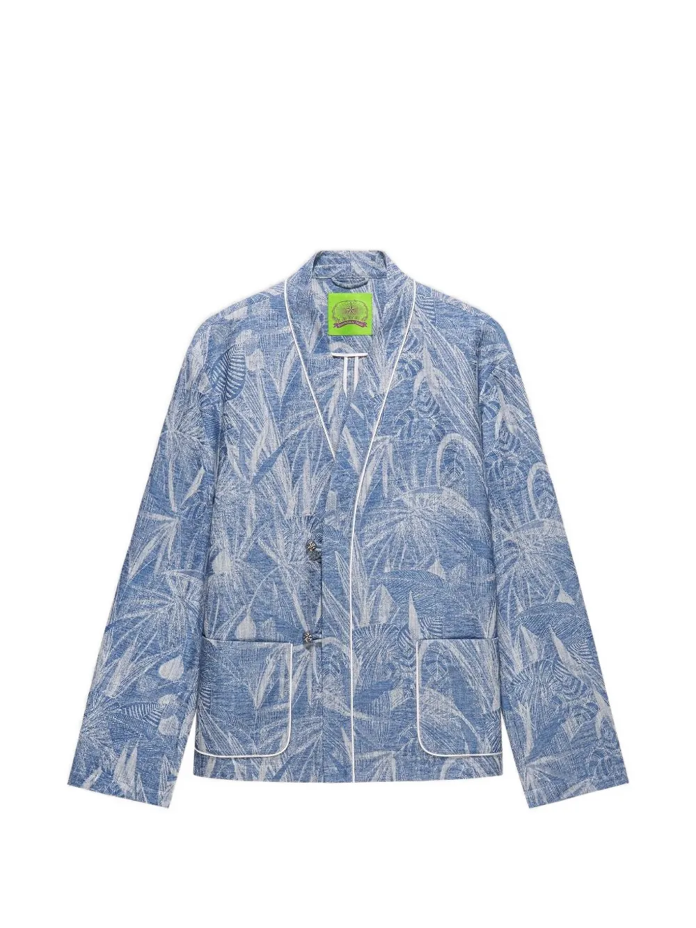Shanghai Tang floral-print blazer - Blau
