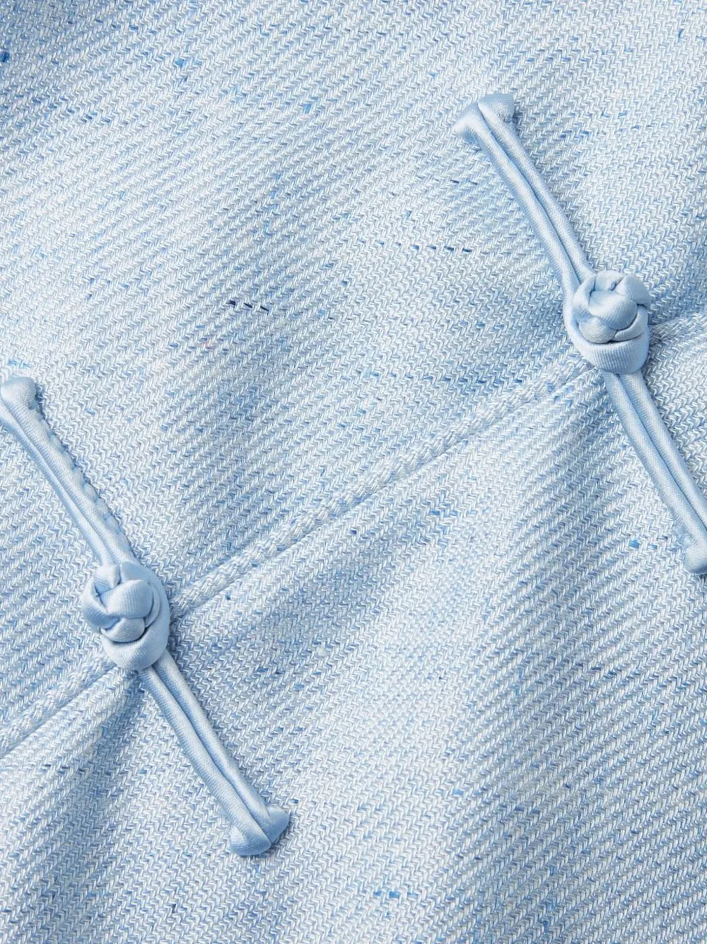  Shanghai Tang Frog-button Blouse - Blue 