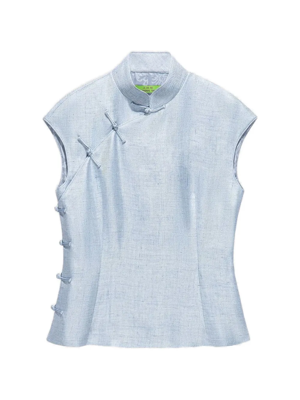 Shanghai Tang frog-button blouse - Blu