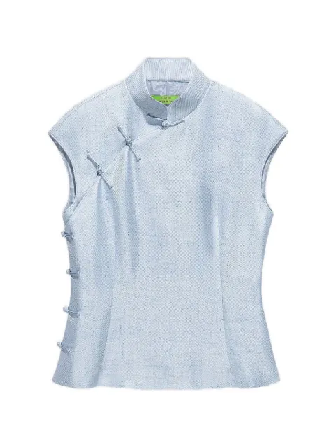 Shanghai Tang frog-button blouse