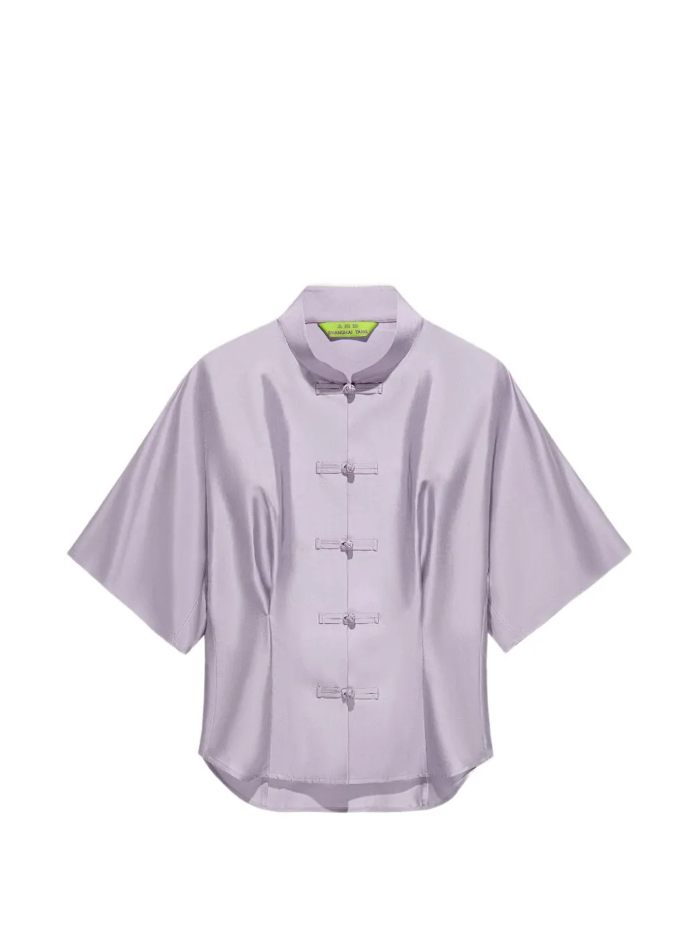 Shanghai Tang mandarin-collar blouse - Purple