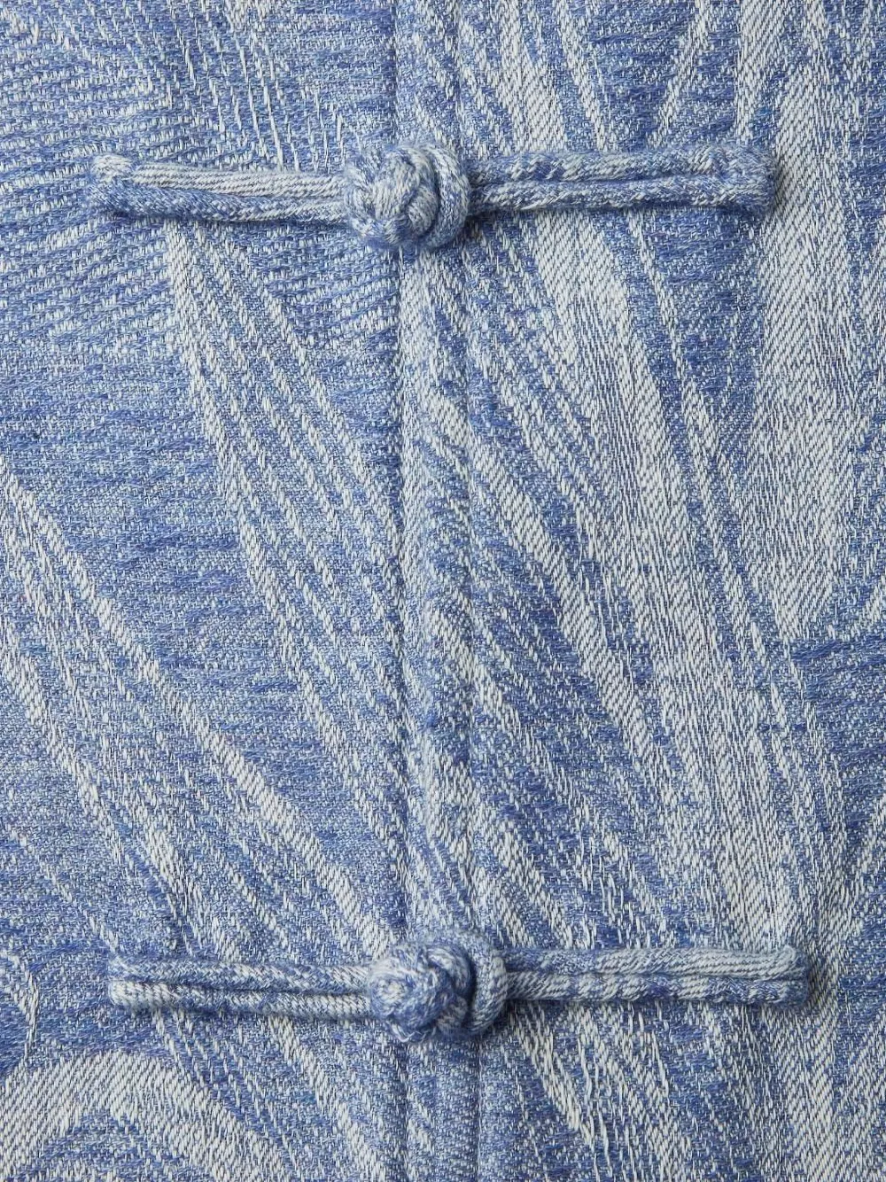 Shanghai Tang Shirtjack met bloemenprint Blauw