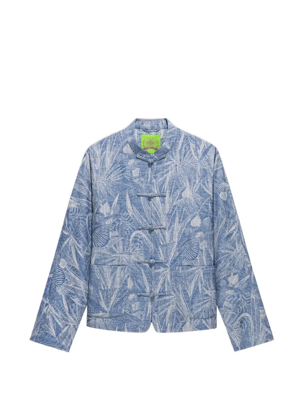 Shanghai Tang floral-pattern shirt jacket - Blu