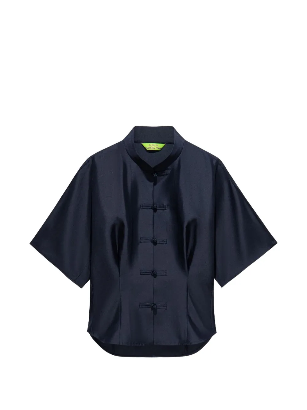 Shanghai Tang mandarin-collar blouse - Blu