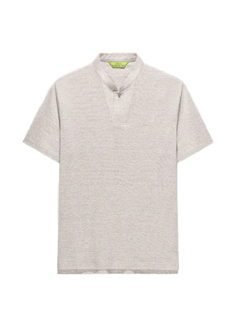 Shanghai Tang mandarin-collar polo shirt - Nude