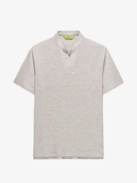 Shanghai Tang playera tipo polo con cuello mao