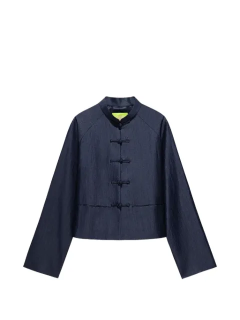 Shanghai Tang frog-button cropped jacket