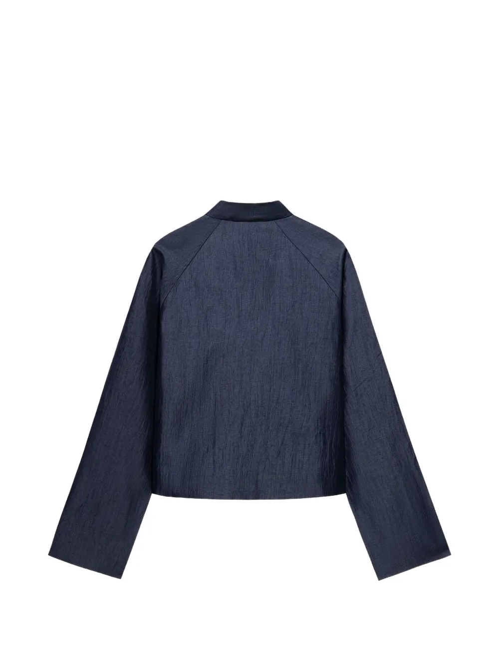  Shanghai Tang Frog-button Cropped Jacket - Blue 