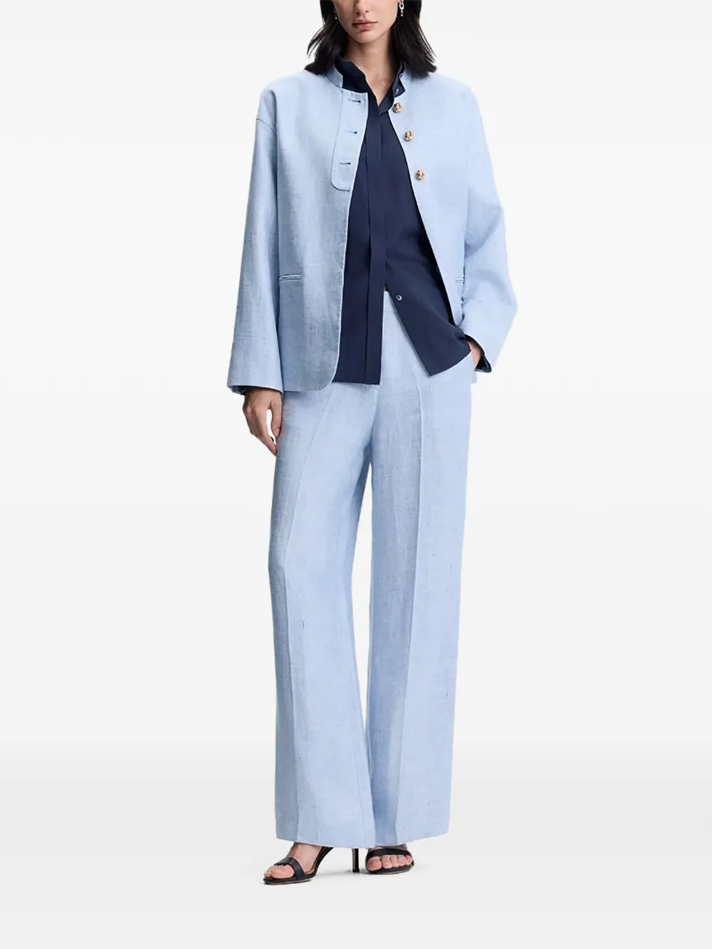  Shanghai Tang Pleated Trousers - Blue 