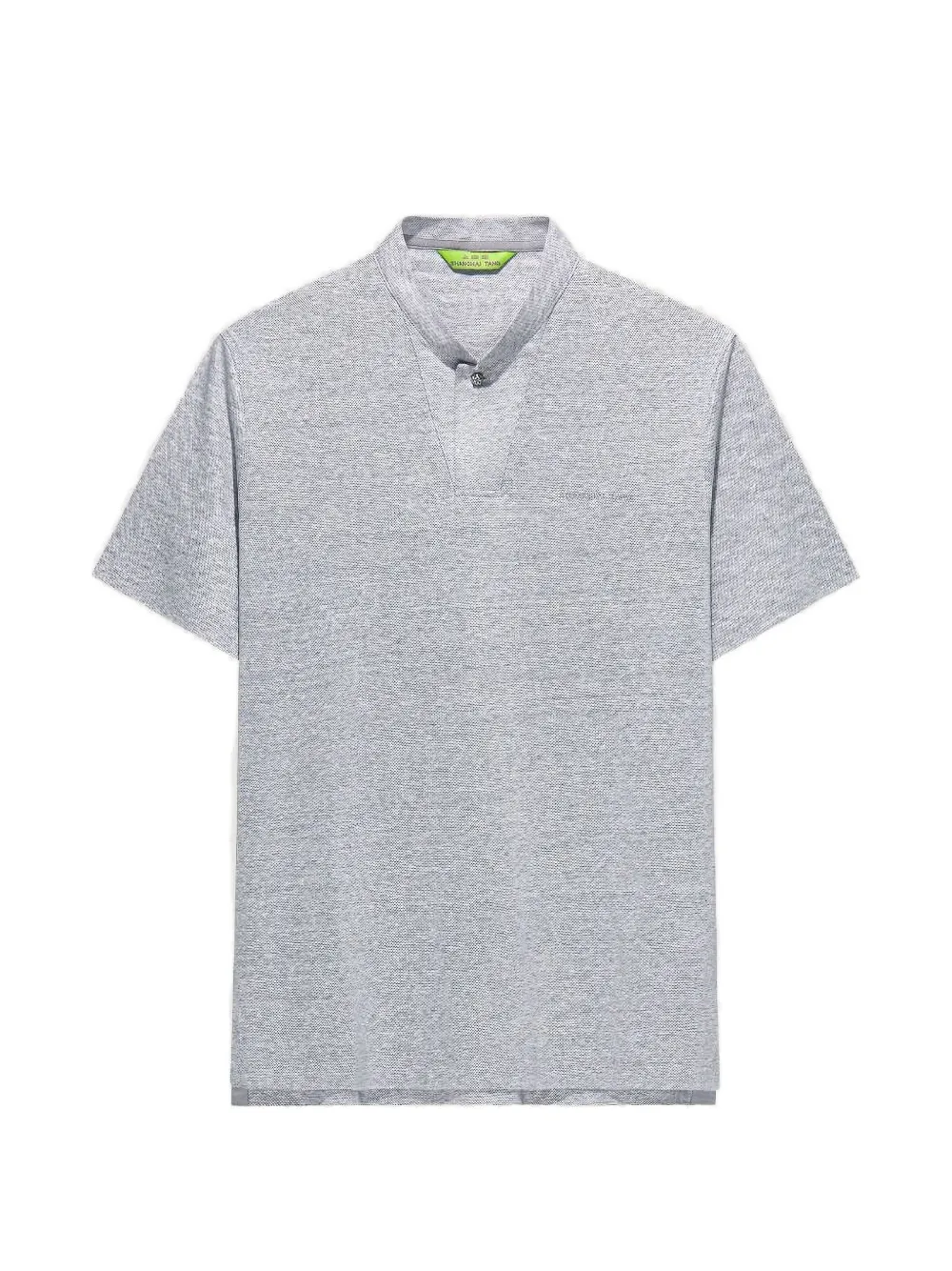 Shanghai Tang mandarin-collar polo shirt - Grigio
