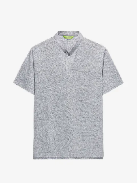 Shanghai Tang playera tipo polo con cuello mao