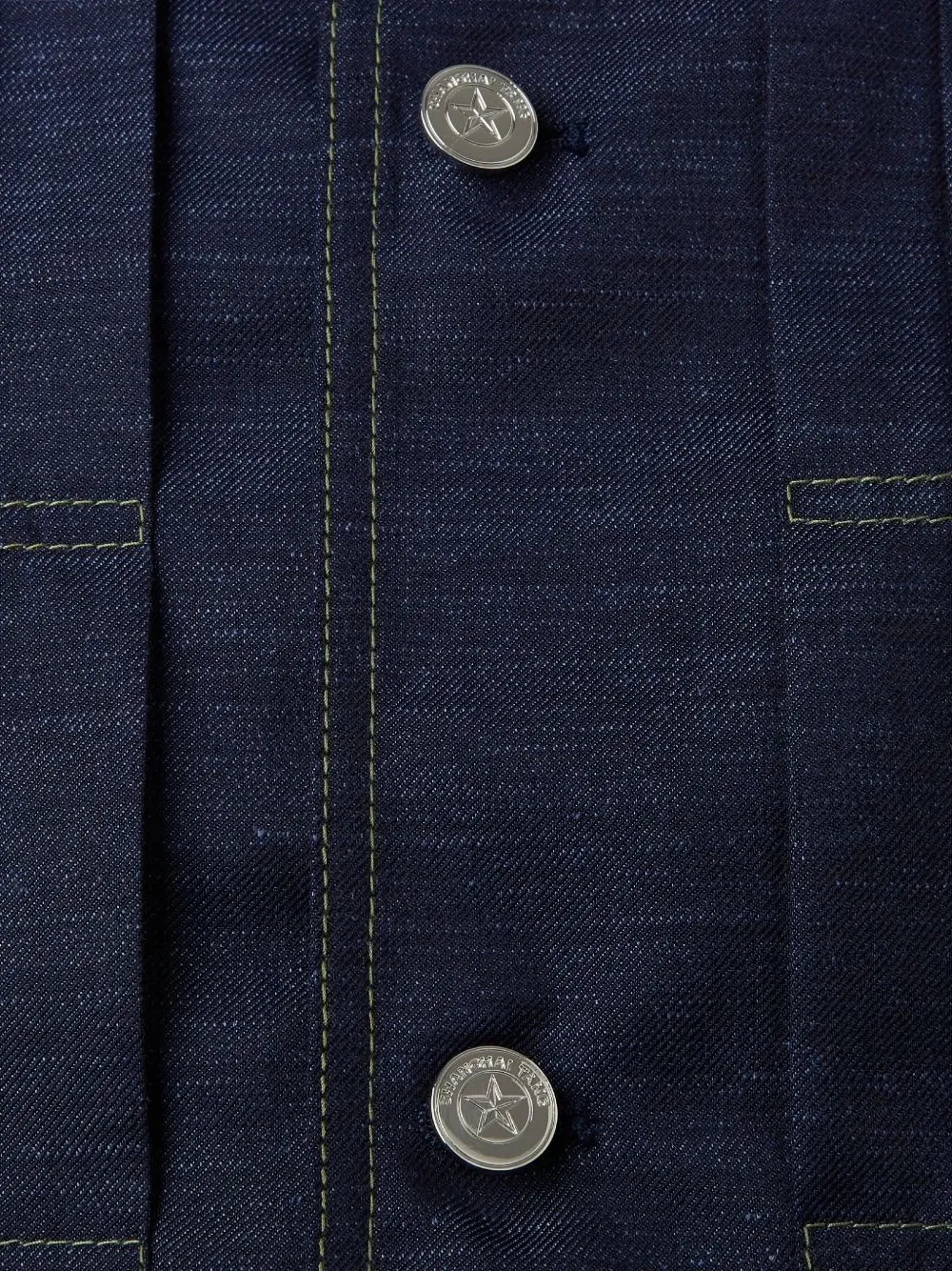  Shanghai Tang Button-up Denim Jacket - Blue 