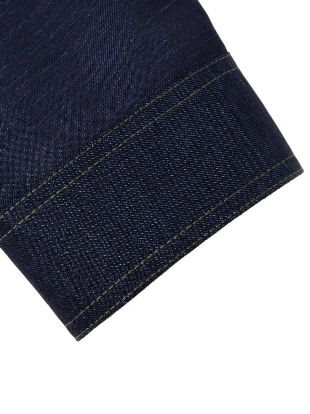 Shanghai Tang Button-up denim jack Blauw