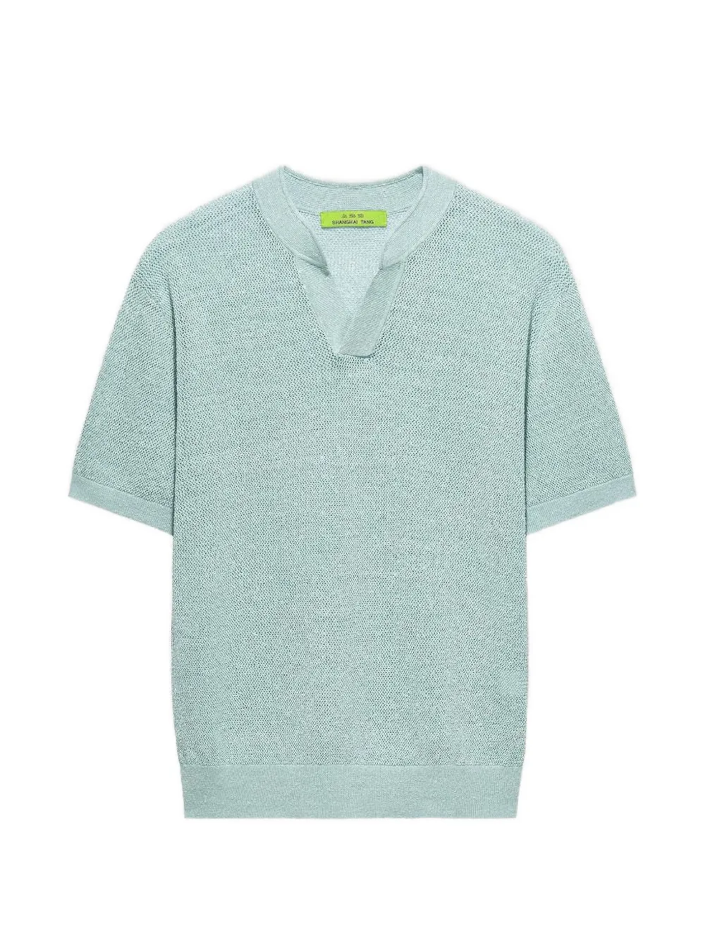 Shanghai Tang V-neck T-shirt - Blu