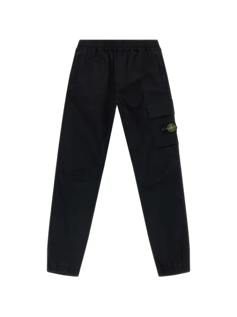 Stone Island Junior pantalones cargo con parche del logo