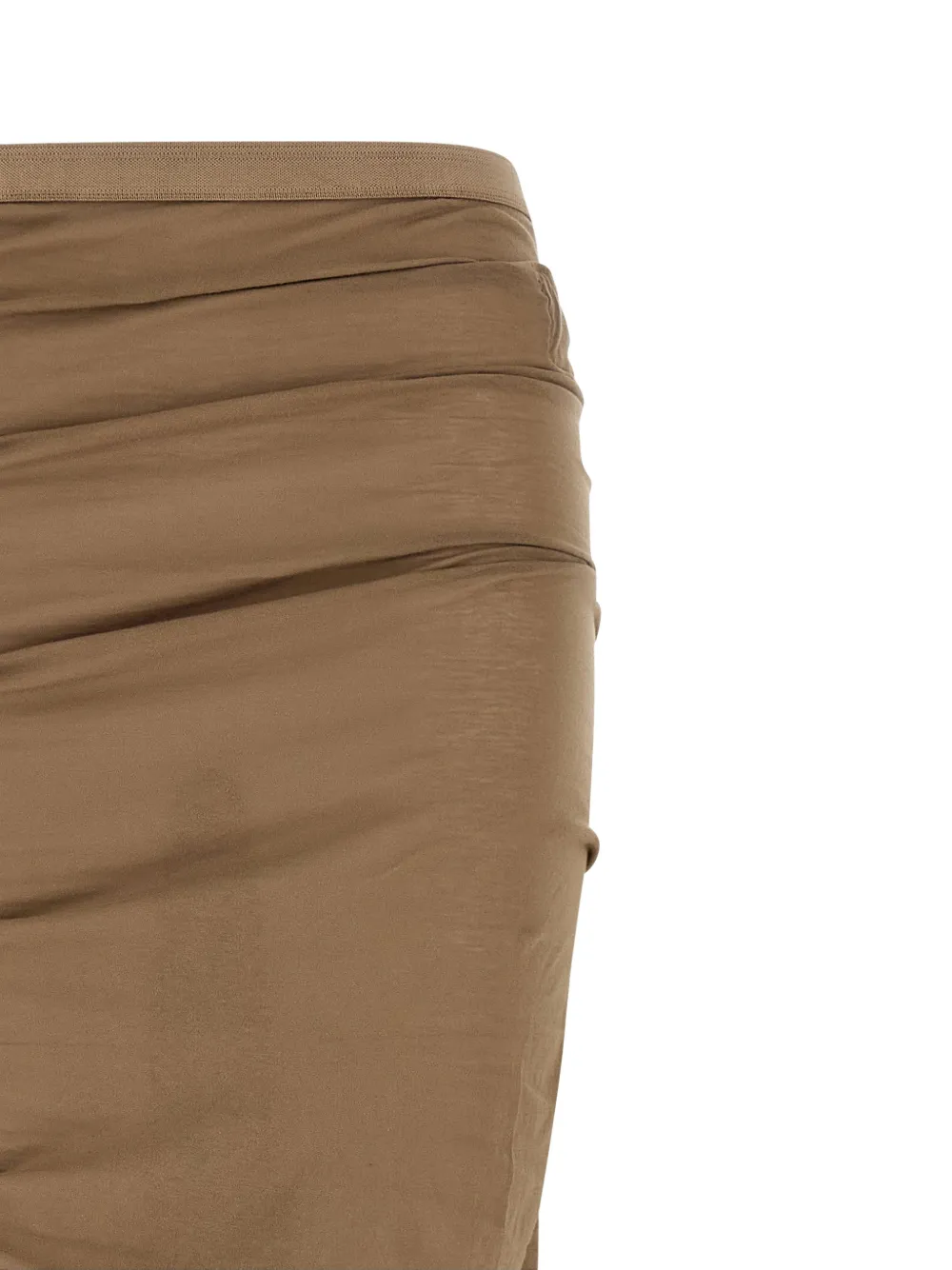  Rick Owens Drkshdw Drawstring Split Asymmetric Skirt - Neutrals 