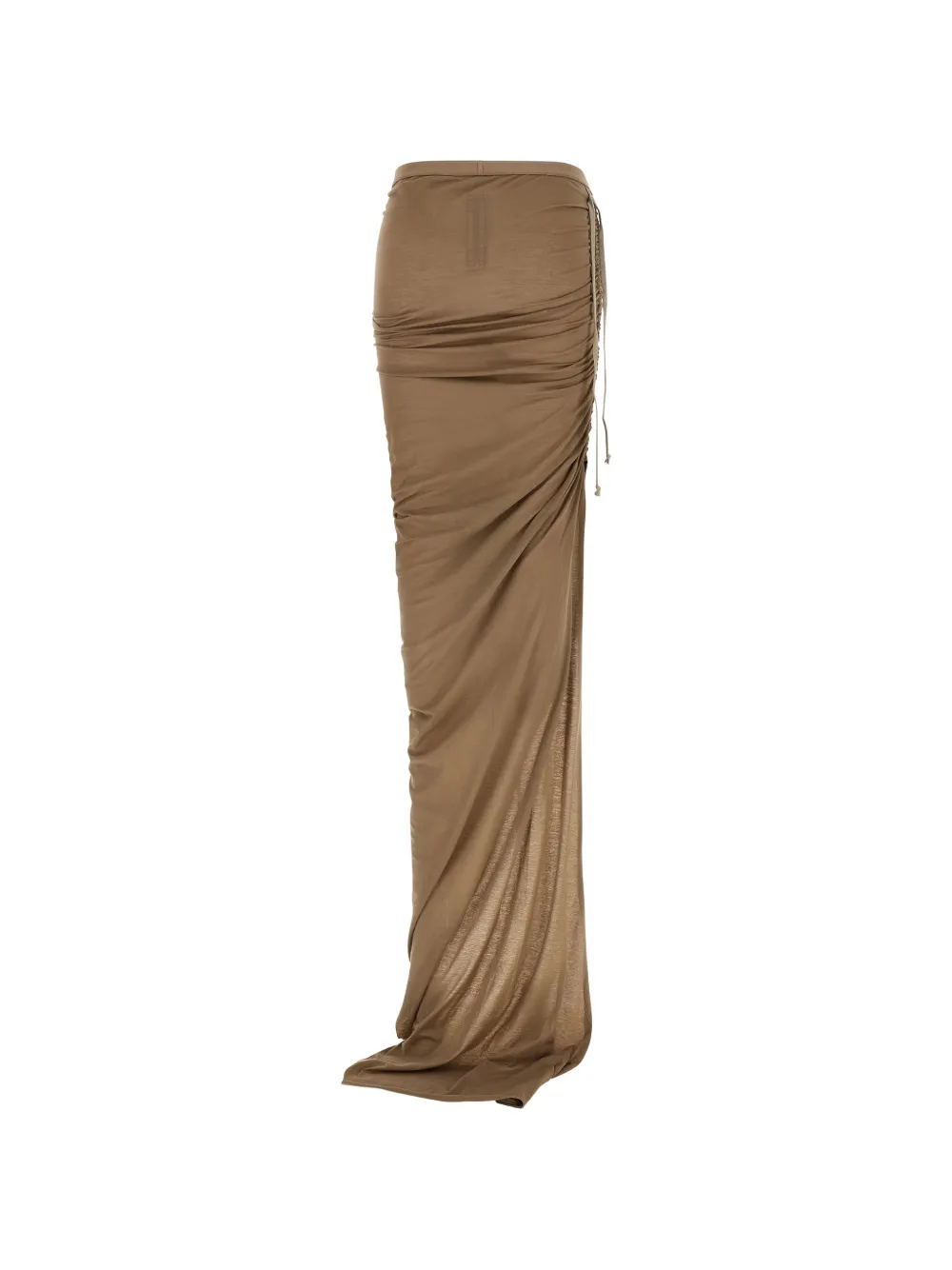  Rick Owens Drkshdw Drawstring Split Asymmetric Skirt - Neutrals 