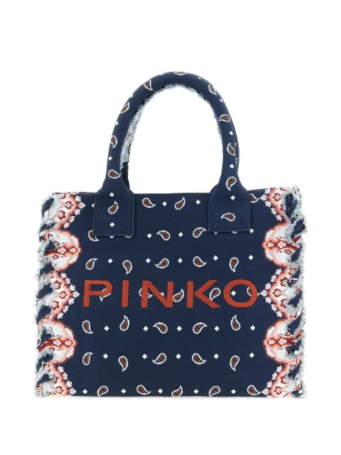 PINKO paisley-pattern tote bag