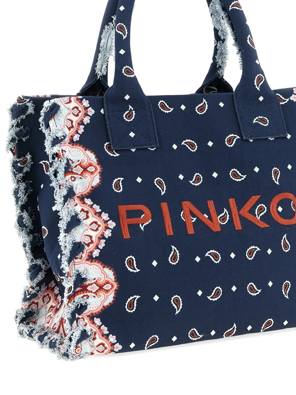 PINKO Shopper met paisley-patroon Blauw