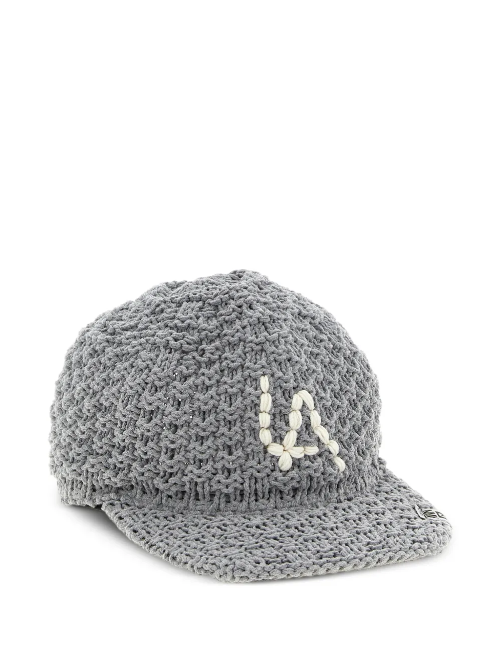  Maison Mihara Yasuhiro Knitted Logo Baseball Cap - Grey 