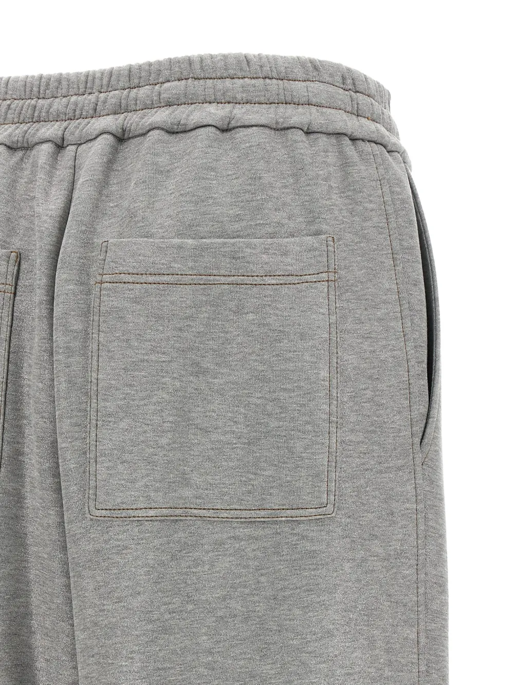 Brunello Cucinelli Palazzo broek met contrasterende stiksels Grijs