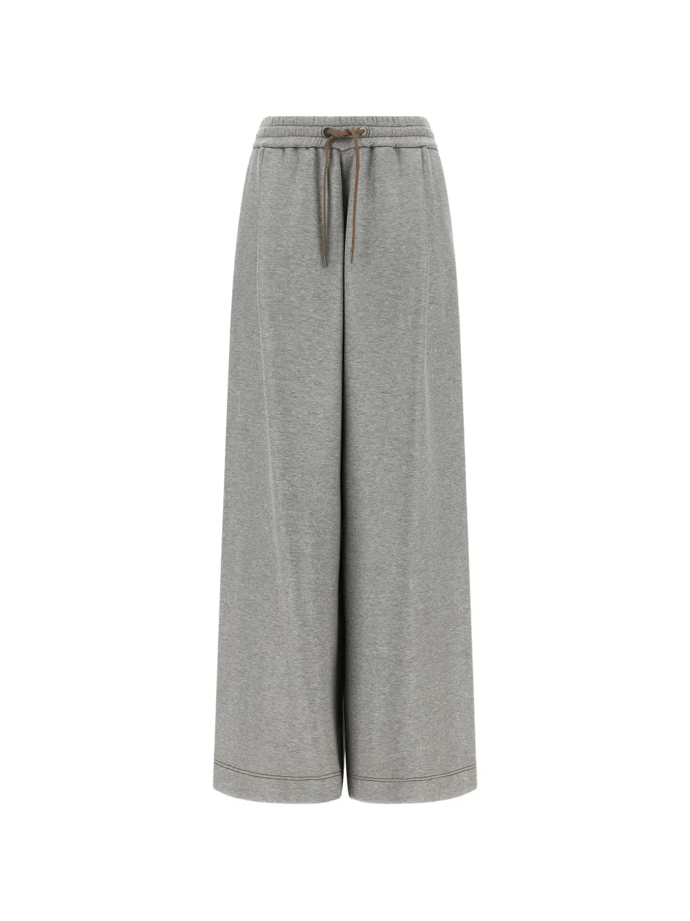 Brunello Cucinelli contrast-stitching palazzo pants - Grigio