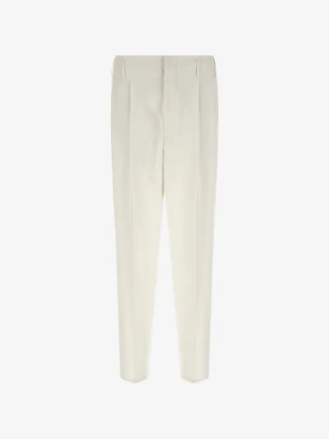 Brunello Cucinelli pleat cotton trousers