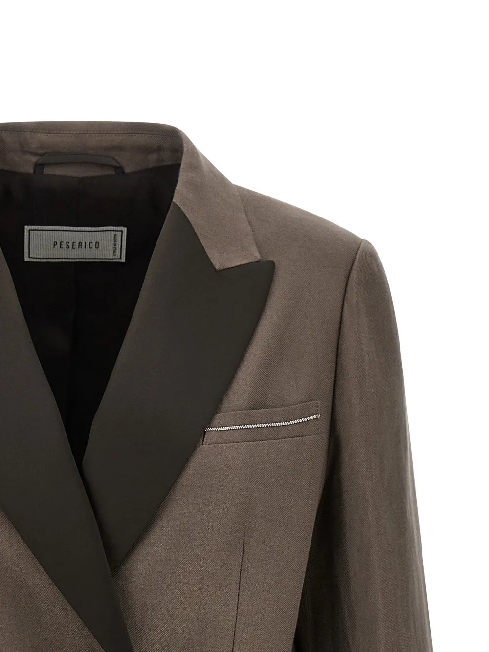  Peserico Double-breasted Peak-lapels Blazer - Brown 