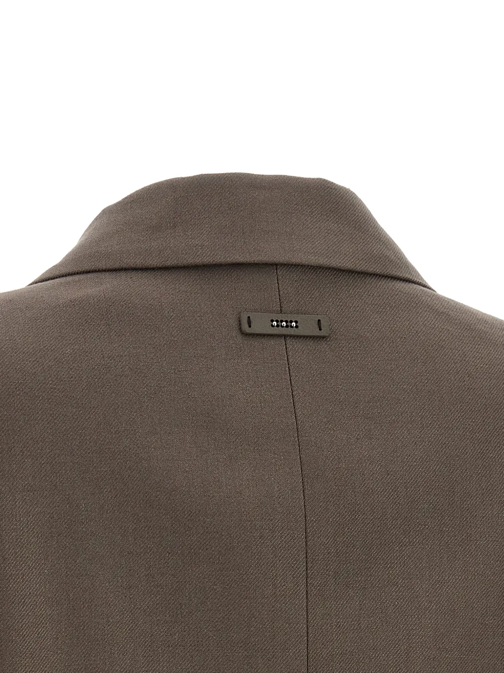 Peserico Blazer met dubbele rij knopen en puntige revers Bruin