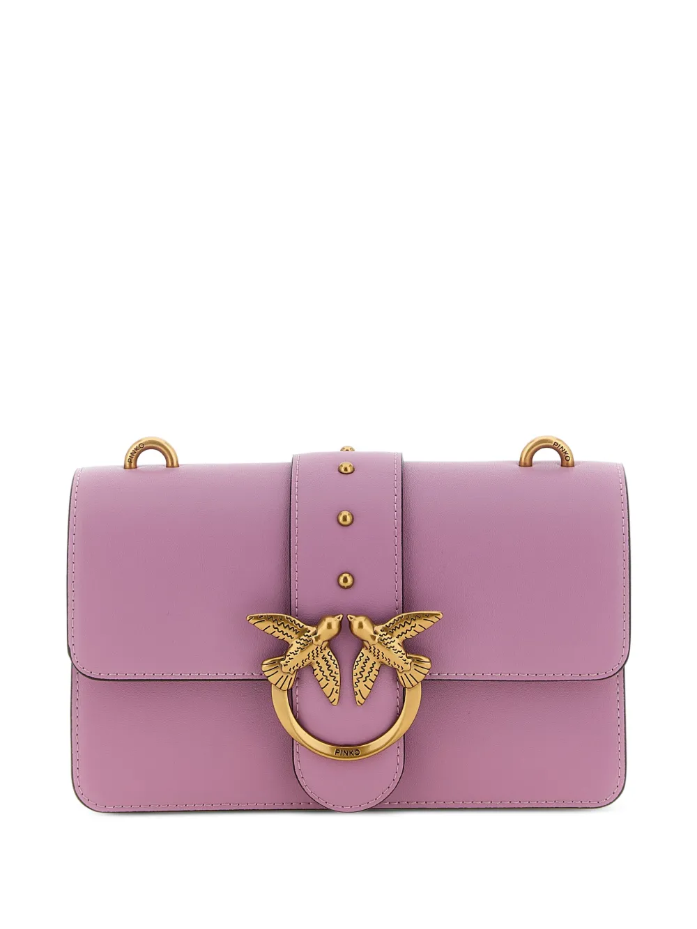 PINKO small studs-embellishment leather cross body bag - Viola